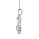 1/2 Carat Diamond Heart Pendant Necklace in Gold (Silver Chain Included) - IGI Certified