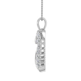 3/4 Carat Diamond Heart Pendant Necklace in Gold (Included Silver Chain)