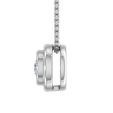1/5 Carat Bezel Set Diamond Solitaire Pendant Necklace in Gold (Included Silver Chain)