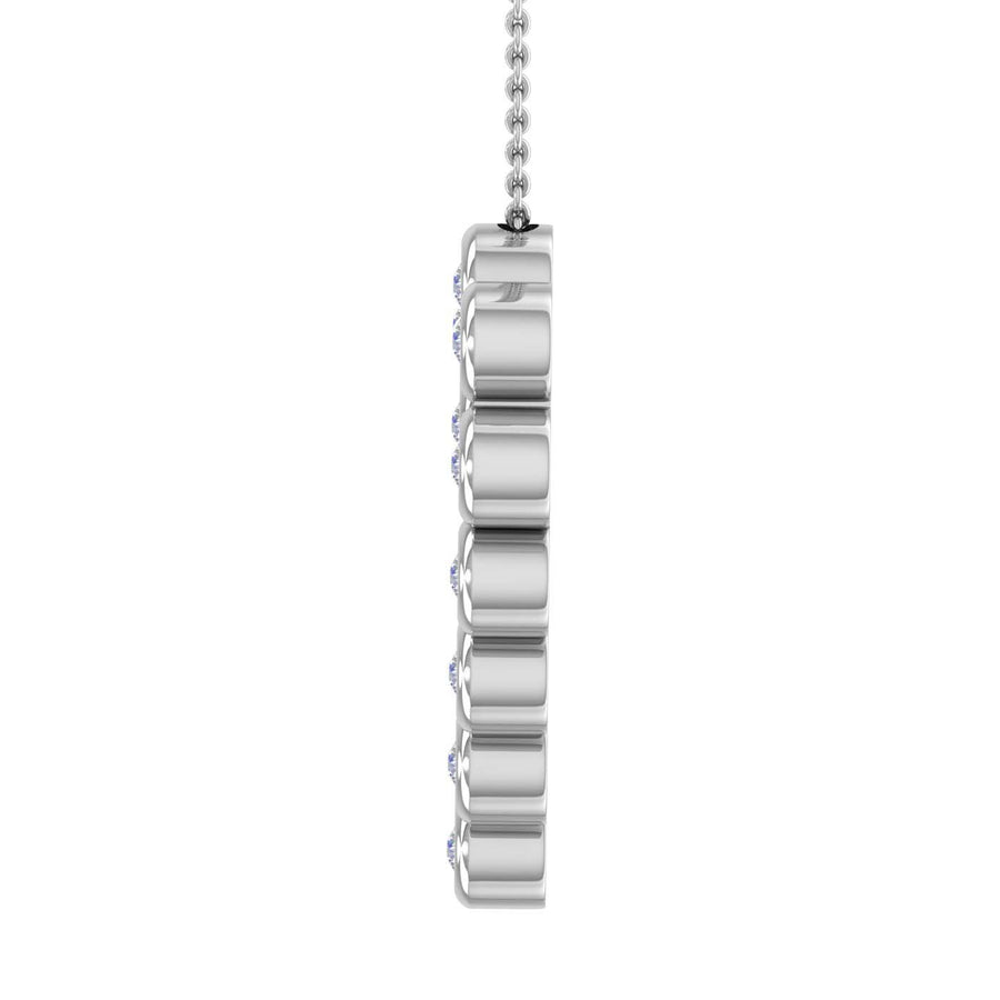 0.11 Carat (ctw) Diamond Women's Heart Pendant in Gold (Included Silver Chain) - IGI Certified