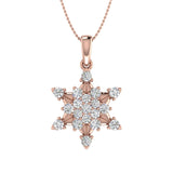 1/2 Carat Diamond Fashion Pendant Necklace in Gold (Silver Chain Included)