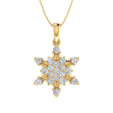 1/2 Carat Diamond Fashion Pendant Necklace in Gold (Silver Chain Included)