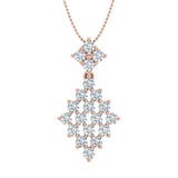 1 Carat Diamond Fashion Pendant Necklace in Gold (Silver Chain Included) - IGI Certified