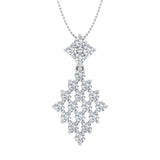 1 Carat Diamond Fashion Pendant Necklace in Gold (Silver Chain Included) - IGI Certified