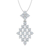 1 Carat Diamond Fashion Pendant Necklace in Gold (Silver Chain Included)
