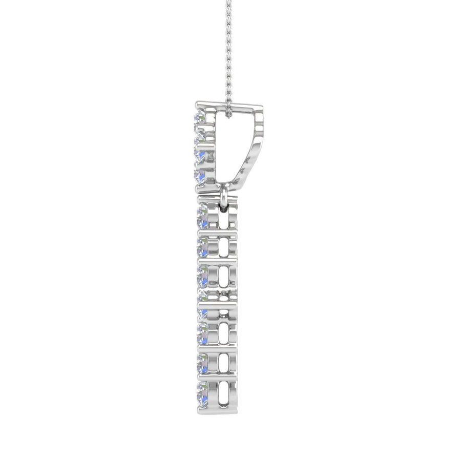 1 Carat Diamond Fashion Pendant Necklace in Gold (Silver Chain Included) - IGI Certified