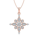 1/4 Carat Diamond Fashion Pendant Necklace in Gold (Silver Chain Included)