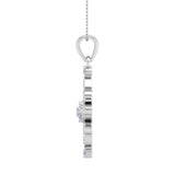 1/4 Carat Diamond Fashion Pendant Necklace in Gold (Silver Chain Included)