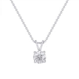 1.15 Carat Diamond Solitaire Pendant Necklace in Gold (Silver Cable Chain) - IGI Certified