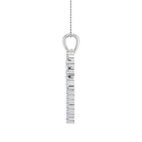 1 Carat Diamond Heart Pendant Necklace in Gold (Silver Chain Included) - IGI Certified