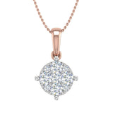0.35 Carat Diamond Solitaire Pendant in Gold (Silver Chain Included) - IGI Certified