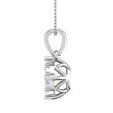0.35 Carat Diamond Solitaire Pendant in Gold (Silver Chain Included)