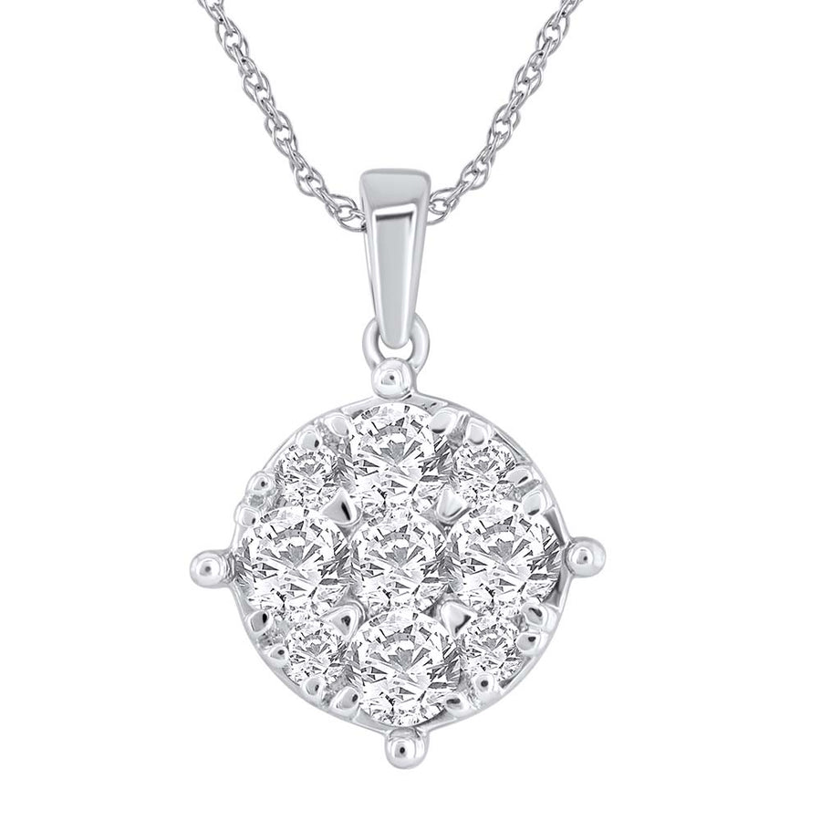 3/4 Carat Diamond Solitaire Pendant in Gold (Silver Chain Included) - IGI Certified