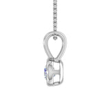 1/3 Carat Diamond Solitaire Pendant Necklace in Gold (Included Silver Chain)