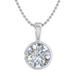1.05 Carat Diamond Solitaire Pendant Necklace in Gold (Included Silver Chain) - IGI Certified