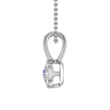 1/3 Carat Diamond Solitaire Pendant Necklace in Gold (Included Silver Chain)