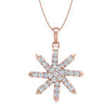 1/2 Carat Diamond Fashion Pendant Necklace in Gold (Silver Chain Included) - IGI Certified