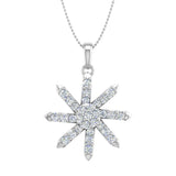1/2 Carat Diamond Fashion Pendant Necklace in Gold (Silver Chain Included) - IGI Certified