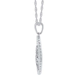 1/2 Carat Life of Tree Diamond Pendant Necklace in Gold (Silver Cable Chain)