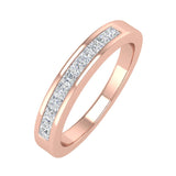0.27 Carat Channel Set Diamond Wedding Band Ring in Gold - IGI Certified