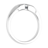 1/5 Carat Channel Set Solitaire Diamond Engagement Ring Band in Gold - IGI Certified