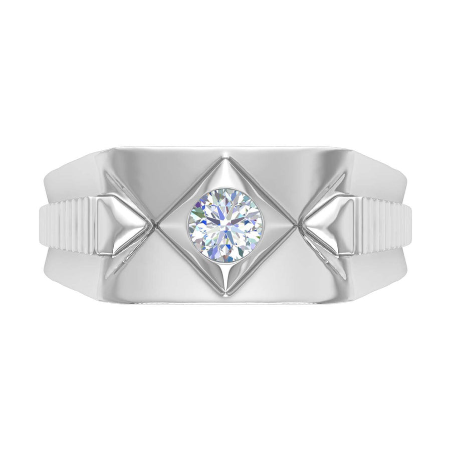 1/2 Carat Men's Diamond Wedding Band Ring in Gold - IGI Certified