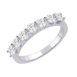 1 Carat 7-Stone Diamond Wedding Band Ring in Gold - IGI Certified