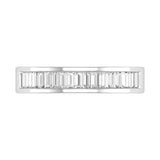 0.55 Carat Channel Set Baguette Shape Diamond Wedding Band Ring in Gold