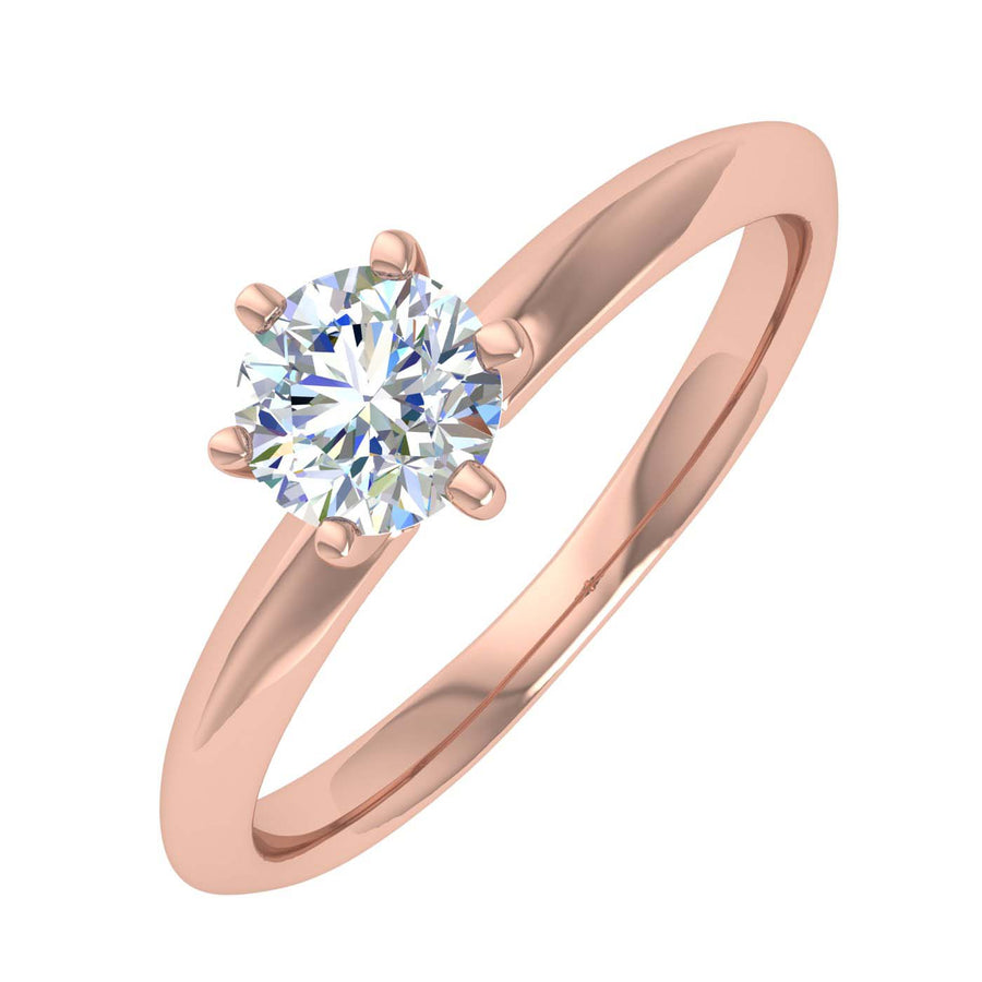 1 1/2 Ct Diamond Engagement Ring Infinity Twist Band (1ct center) 14k –  Bliss Diamond