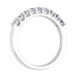 1/2 Carat Round Diamond Wedding Band Ring in Gold - IGI Certified