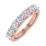 1 Carat 7-Stone Diamond Wedding Band Ring in Gold - IGI Certified