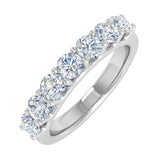 1 Carat 7-Stone Diamond Wedding Band Ring in Gold - IGI Certified
