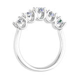 1 Carat (ctw) 5-Stone Diamond Wedding Band Ring in Gold - IGI Certified