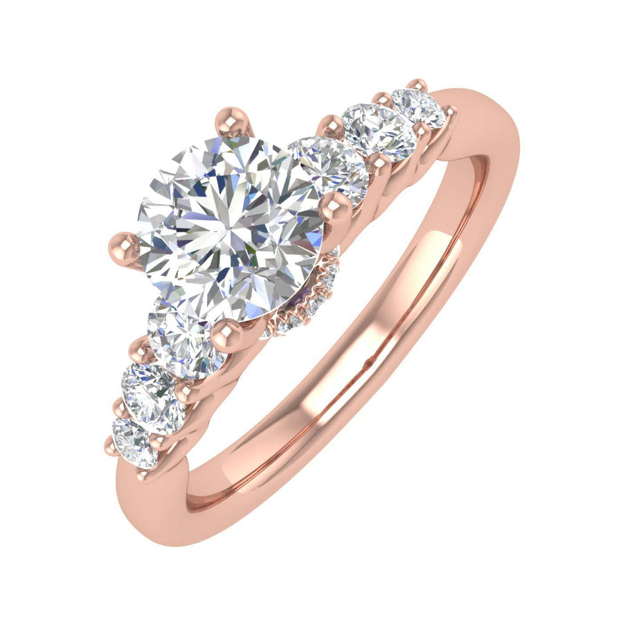 1 1/4 Carat Diamond Engagement Ring in Gold