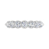 1 Carat 7-Stone Diamond Wedding Band Ring in Gold - IGI Certified