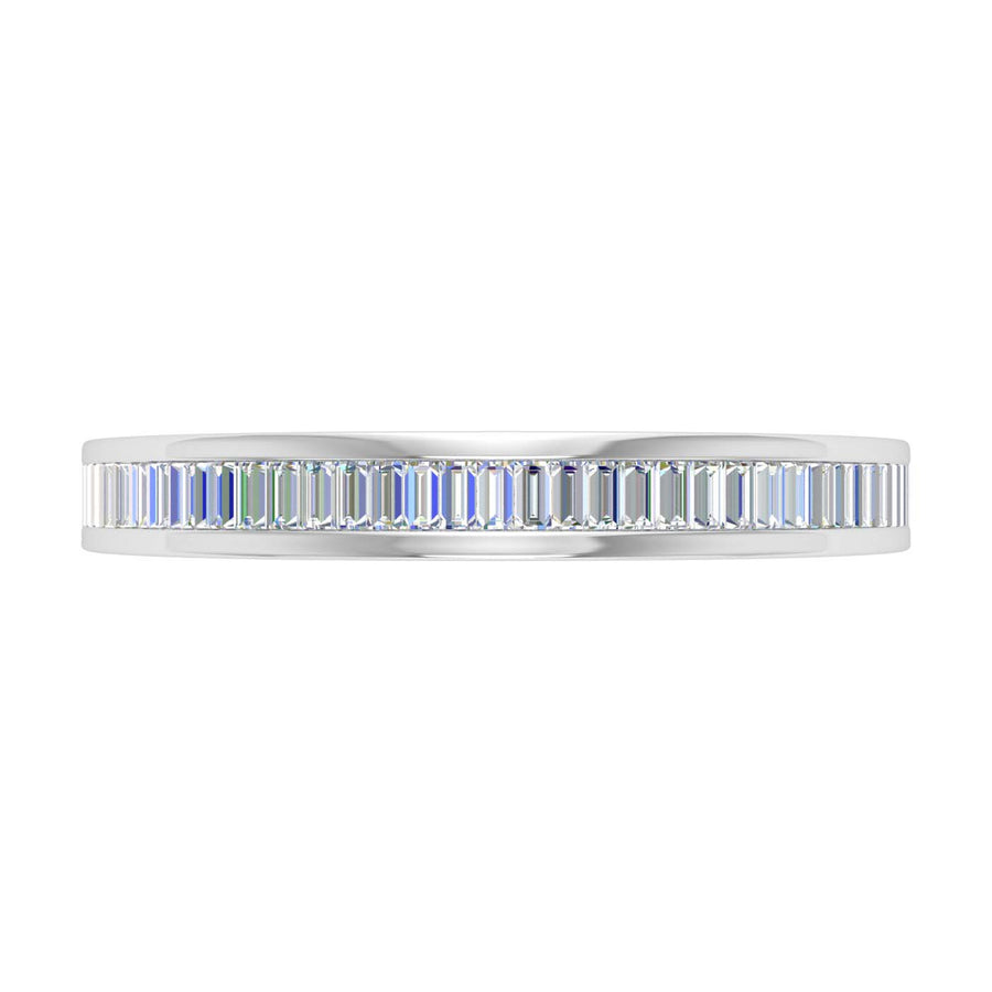 1/2 Carat Channel Set Baguette Shape Diamond Wedding Band Ring in Gold - IGI Certified