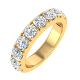 2 Carat (ctw) Diamond Wedding Band Ring in Gold - IGI Certified