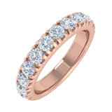1 Carat Diamond Wedding Band Ring in Gold - IGI Certified