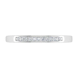 0.12 Carat Channel Set Diamond Stackable Anniversary Ring in Gold