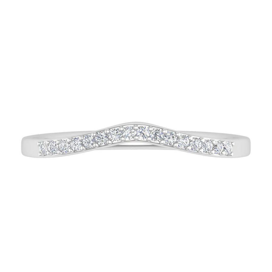 1/10 Carat Diamond Wedding Anniversary Ring in Gold - IGI Certified