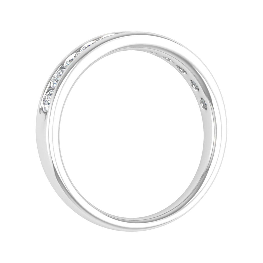 1/2 Carat Channel Set Diamond Wedding Band Ring in Gold - IGI Certified