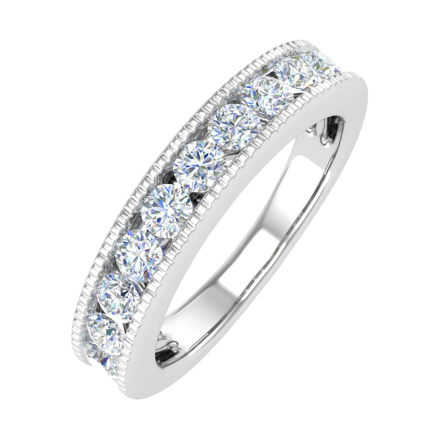 3/4 Carat Diamond Wedding Band Ring in Gold