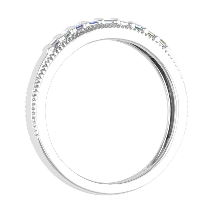 1/10 Carat Channel Set Diamond Wedding Anniversary Ring in Gold