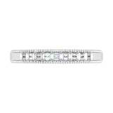 1/10 Carat Channel Set Diamond Wedding Anniversary Ring in Gold - IGI Certified