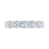 1 Carat (ctw) 5-Stone Diamond Wedding Band Ring in Gold - IGI Certified