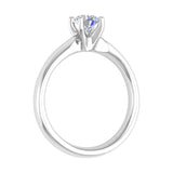 1/2 Carat 4-Prong Set Diamond Solitaire Engagement Ring in Gold