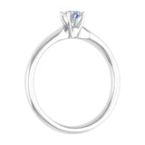 1/4 Carat 4-Prong Set Solitaire Diamond Engagement Ring Band in Gold