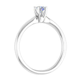1/5 Carat 4-Prong Set Solitaire Diamond Engagement Ring Band in Gold - IGI Certified