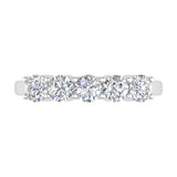 1 Carat (ctw) 5-Stone Diamond Wedding Band Ring in Gold