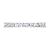 1/2 Carat Natural Princess Cut Diamond Wedding Band Ring in Gold